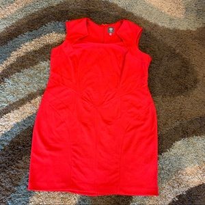 Red vince Camuto sheath dress